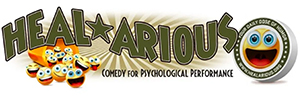 Logo for HEAL*ARIOUS, Comedy for Psychological Performance 